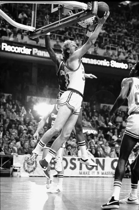 Framed Print : Larry Bird in Action Against the Denver Nuggets Framed Print : Larry Bird in Action Against the Denver Nuggets