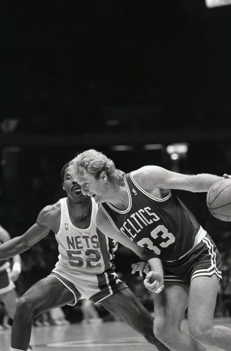 Framed Print : Larry Bird Avoiding Nets Defense Framed Print : Larry Bird Avoiding Nets Defense