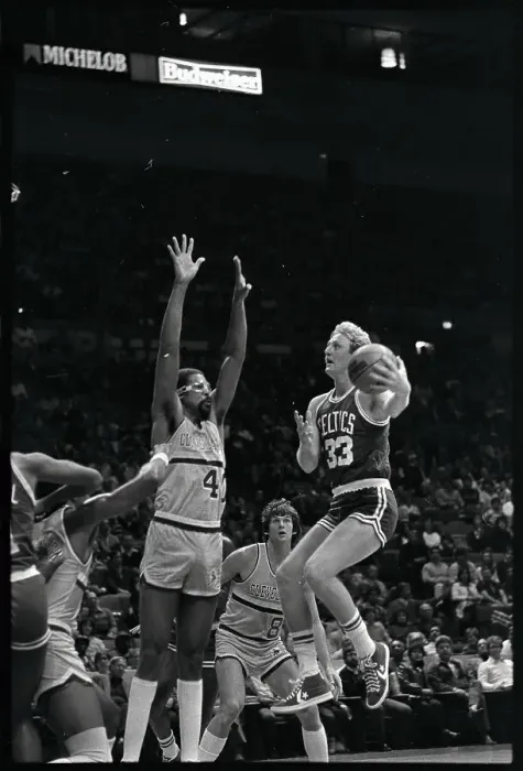 Framed Print : Larry Bird in Basketball Action