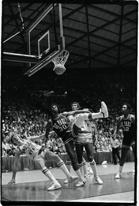 Framed Print : Larry Bird Falling to the Floor During Game Framed Print : Larry Bird Falling to the Floor During Game