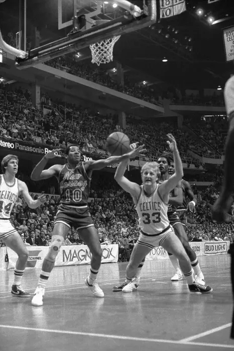 Framed Print : Larry Bird Fighting for Control of the Ball Framed Print : Larry Bird Fighting for Control of the Ball