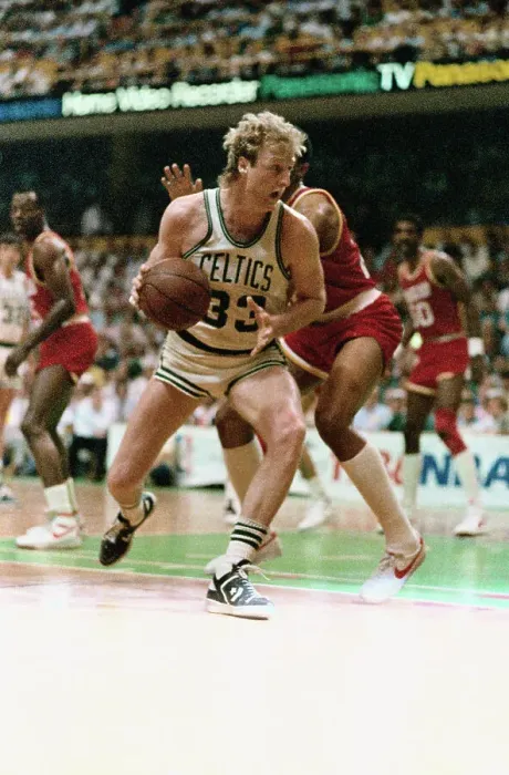 Framed Print : Larry Bird in NBA Championship Action Framed Print : Larry Bird in NBA Championship Action