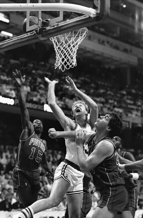 Framed Print : Larry Bird Outmaneuvering Player for Ball Framed Print : Larry Bird Outmaneuvering Player for Ball