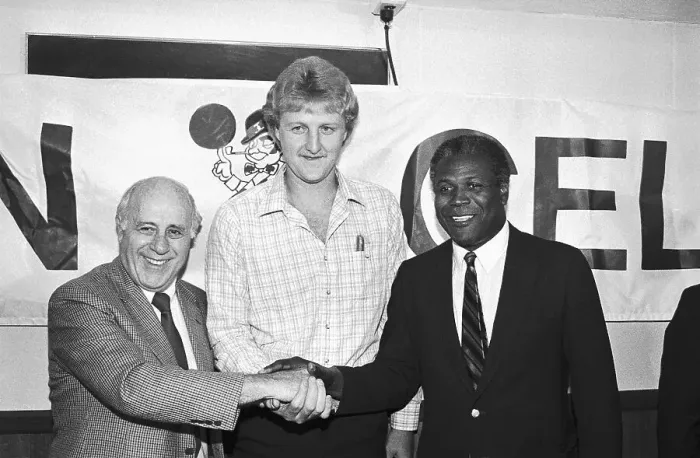 Framed Print : Larry Bird at Press Conference Framed Print : Larry Bird at Press Conference