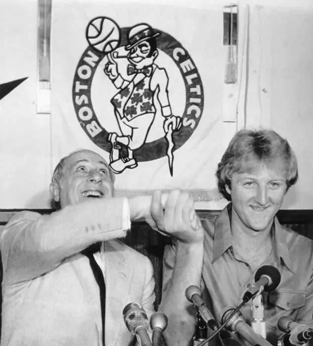 Framed Print : Larry Bird at Press Conference After Professional Signing Framed Print : Larry Bird at Press Conference After Professional Signing