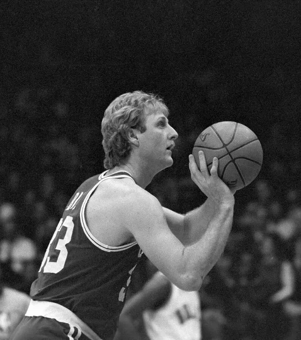 Framed Print : Larry Bird Shooting From the Line Framed Print : Larry Bird Shooting From the Line