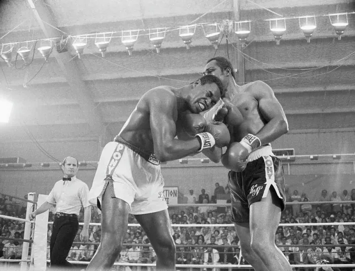 Framed Print : Larry Holmes Fighting Ken Norton Framed Print : Larry Holmes Fighting Ken Norton