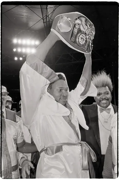 Framed Print : Larry Holmes Holding IBF Championship Belt Framed Print : Larry Holmes Holding IBF Championship Belt