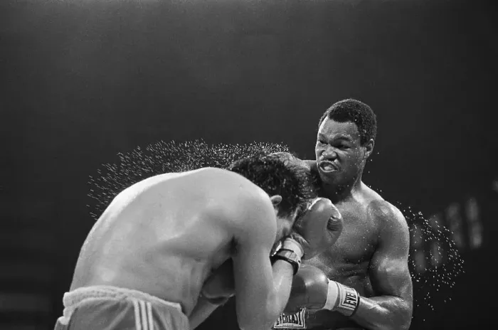 Framed Print : Larry Holmes Punches Lucien Rodriguez Framed Print : Larry Holmes Punches Lucien Rodriguez