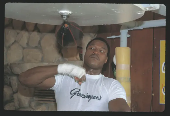 Framed Print : Larry Holmes Punching Speed Bag Framed Print : Larry Holmes Punching Speed Bag