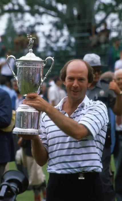 Framed Print : Larry Nelson Holding His Trophy Framed Print : Larry Nelson Holding His Trophy