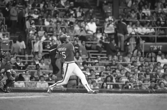Framed Print : Larry Parrish Hits Grand Slam Framed Print : Larry Parrish Hits Grand Slam