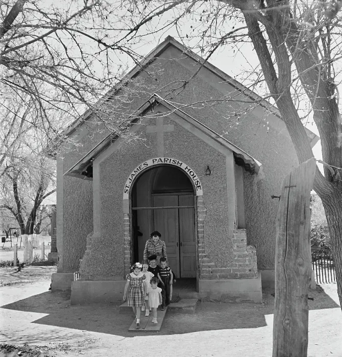 Framed Print : Las Cruces Parish House Framed Print : Las Cruces Parish House