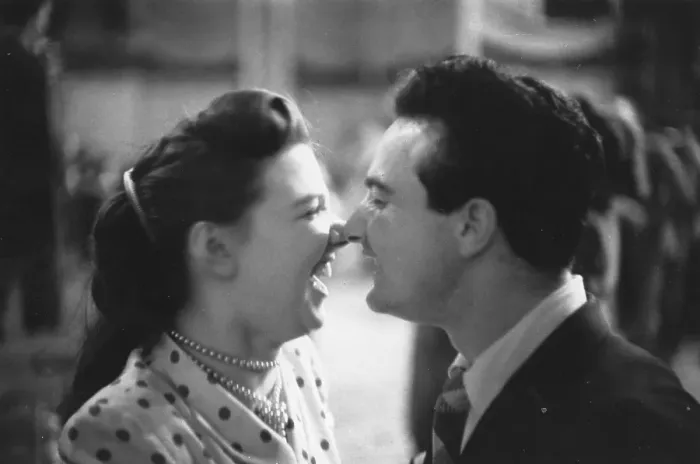 Framed Print : Laughing. A couple laughing at London's Lyceum dance hall Framed Print : Laughing. A couple laughing at London's Lyceum dance hall