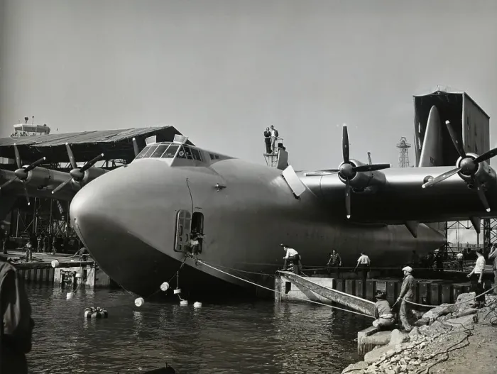 Framed Print : Launch of the Spruce Goose Framed Print : Launch of the Spruce Goose