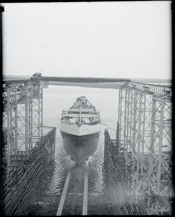 Framed Print : Launching of Seatrain New York Framed Print : Launching of Seatrain New York