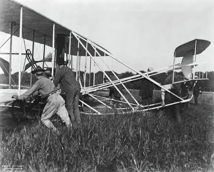 Framed Print : Launching Wright Brothers Airplane Framed Print : Launching Wright Brothers Airplane
