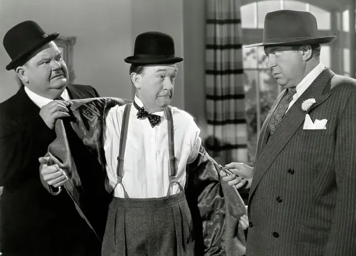 Framed Print : Laurel And Hardy In Movie Still Framed Print : Laurel And Hardy In Movie Still