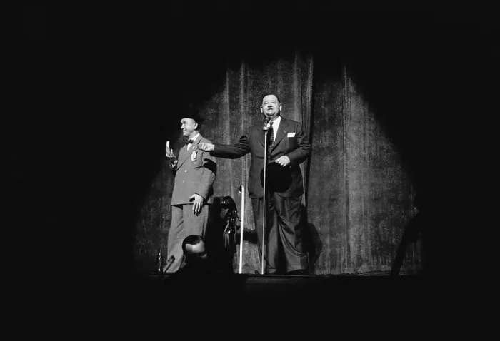 Framed Print : Laurel And Hardy On Stage Framed Print : Laurel And Hardy On Stage
