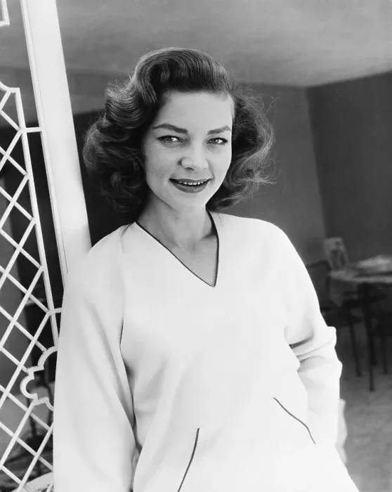 Framed Print : Lauren Bacall, Actress, Smiling Framed Print : Lauren Bacall, Actress, Smiling