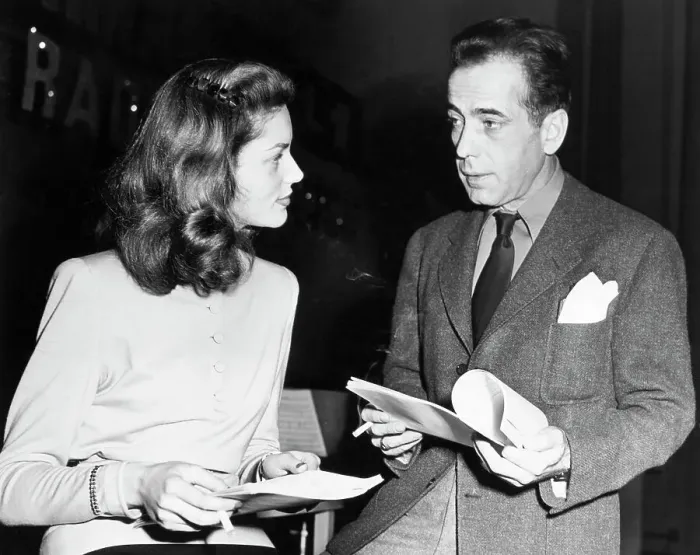 Framed Print : Lauren Bacall and Humphrey Bogart Reading Scripts Framed Print : Lauren Bacall and Humphrey Bogart Reading Scripts