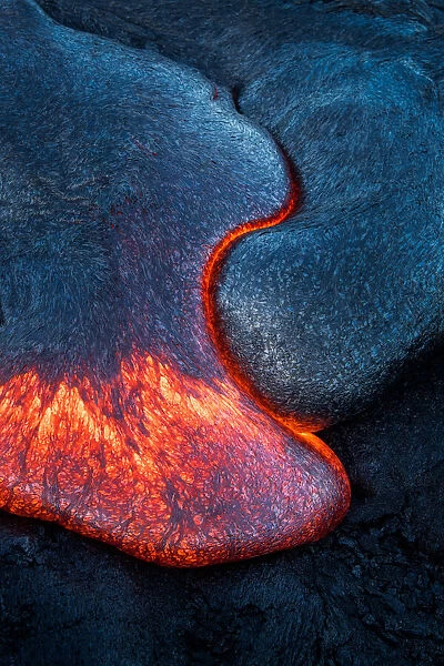 Lava flow front at Hawaii volcano
