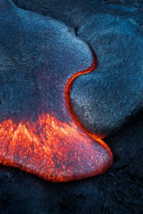 Framed Print : Lava flow front at Hawaii volcano Framed Print : Lava flow front at Hawaii volcano