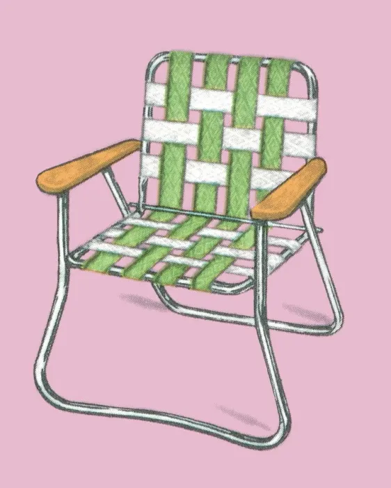 Framed Print : Lawn chair Framed Print : Lawn chair