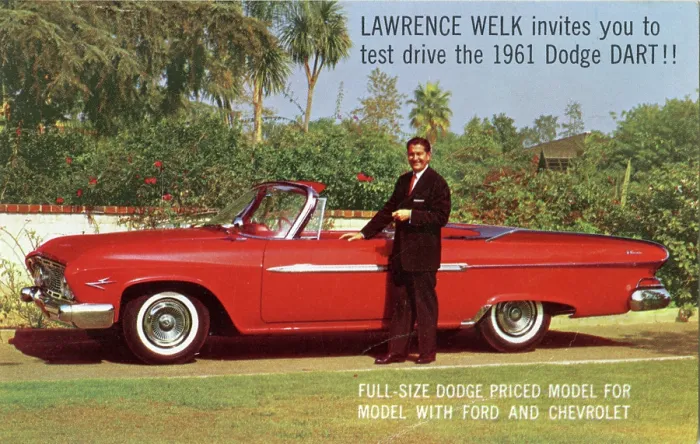 Framed Print : Lawrence Welk For The 1961 Dodge Dart Framed Print : Lawrence Welk For The 1961 Dodge Dart