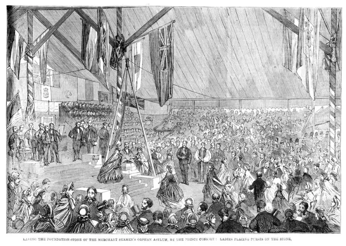 Framed Print : Laying the Foundation Stone Framed Print : Laying the Foundation Stone