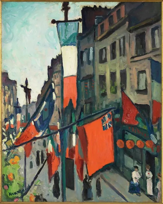 Framed Print : Le 14 Juillet Au Havre Framed Print : Le 14 Juillet Au Havre