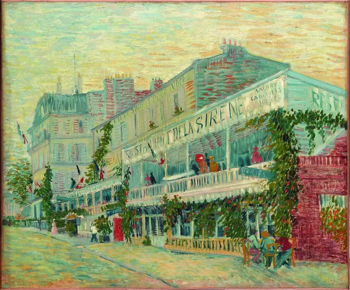 Framed Print : Le Restaurant De La Sirène À Asnières Framed Print : Le Restaurant De La Sirène À Asnières
