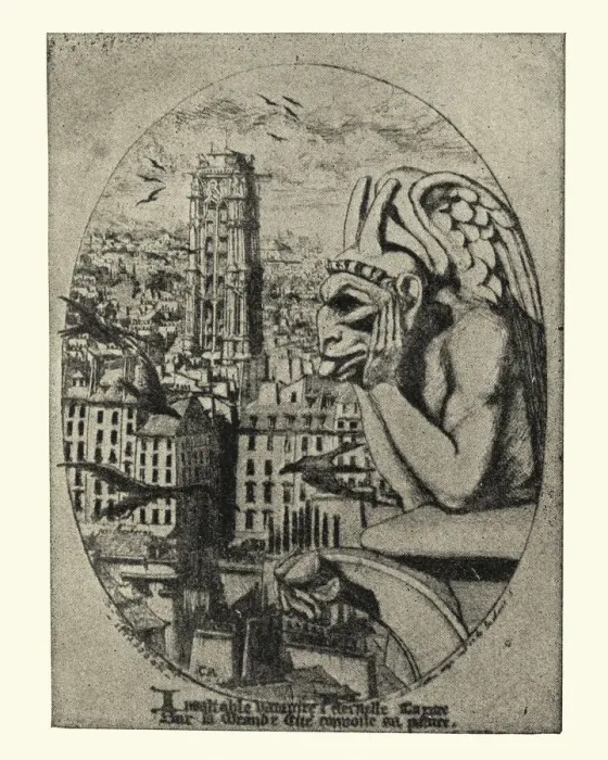 Framed Print : Le stryge Gargoyle, Notre Dame, by Charles Meryon Framed Print : Le stryge Gargoyle, Notre Dame, by Charles Meryon