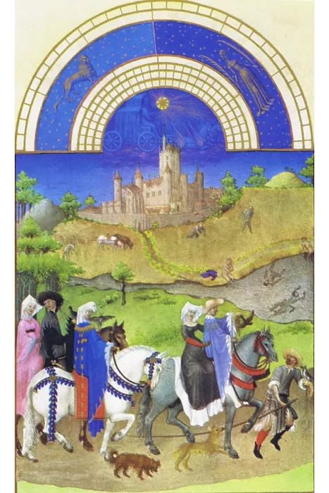 Framed Print : Le Tres riches heures du Duc de Berry - August Framed Print : Le Tres riches heures du Duc de Berry - August