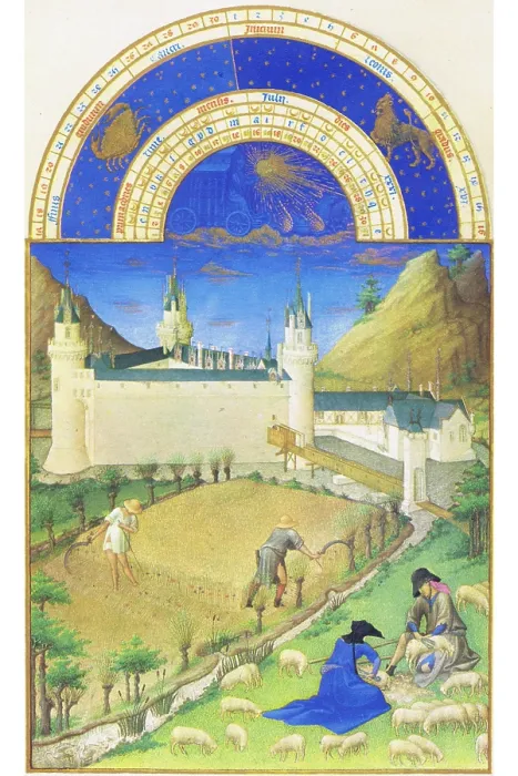 Framed Print : Le Tres riches heures du Duc de Berry - July Framed Print : Le Tres riches heures du Duc de Berry - July