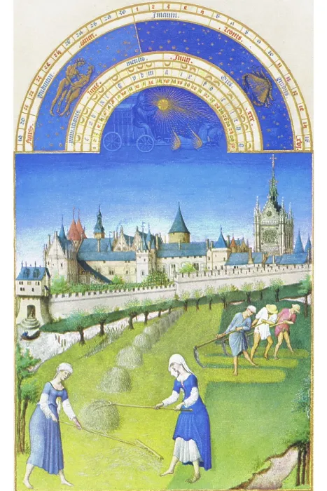 Framed Print : Le Tres riches heures du Duc de Berry - June Framed Print : Le Tres riches heures du Duc de Berry - June