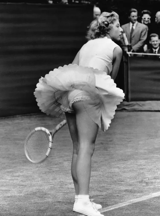 Framed Print : Lea Percioli In Brief Tennis Attire Framed Print : Lea Percioli In Brief Tennis Attire