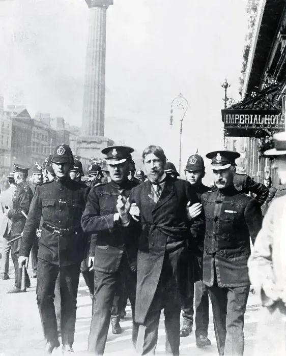 Framed Print : Leader of Dublin Strikers James Larkin Being Arrested Framed Print : Leader of Dublin Strikers James Larkin Being Arrested