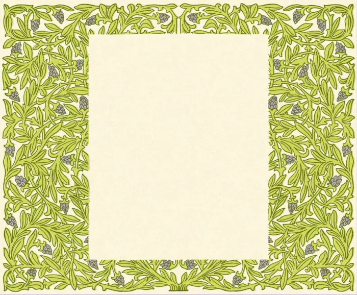 Framed Print : Leafy Border Framed Print : Leafy Border