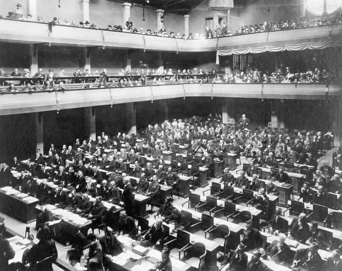 Framed Print : League of Nations Meeting Framed Print : League of Nations Meeting