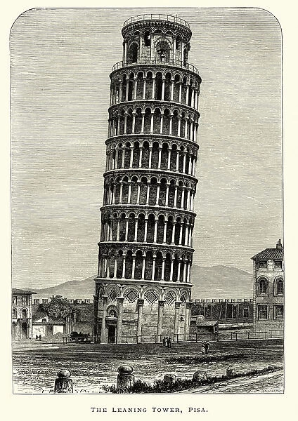 Leaning Tower of Pisa, 1872