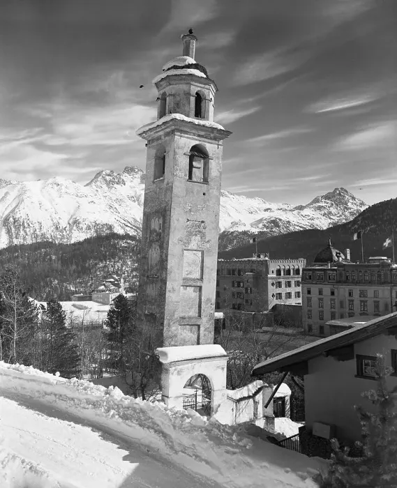 Framed Print : Leaning Tower of St. Moritz Framed Print : Leaning Tower of St. Moritz