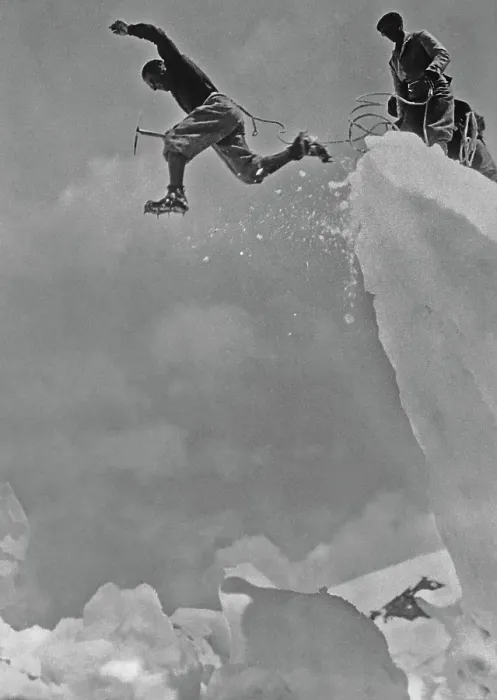 Framed Print : Leaping A Crevasse Framed Print : Leaping A Crevasse