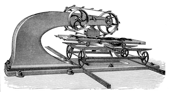 Framed Print : Leather industry machine Framed Print : Leather industry machine