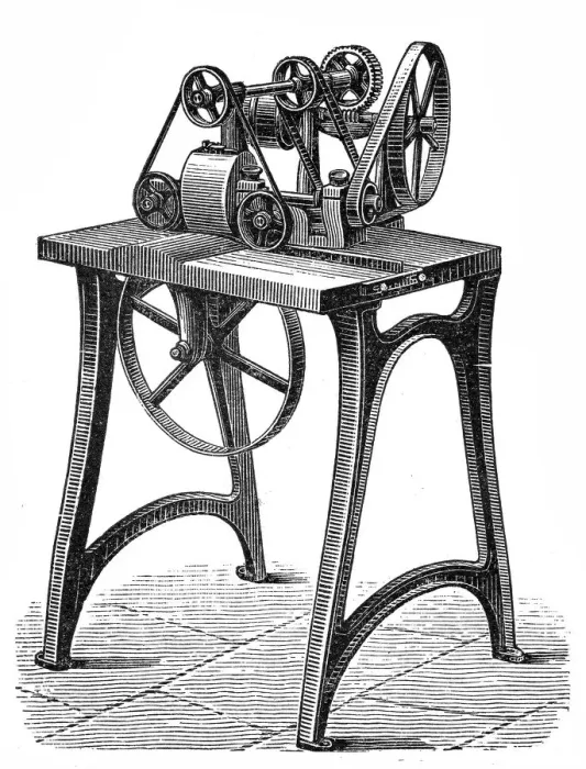 Framed Print : Leather sharpening machine Framed Print : Leather sharpening machine