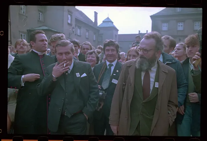 Framed Print : Lech Walesa Smoking Cigarette Framed Print : Lech Walesa Smoking Cigarette