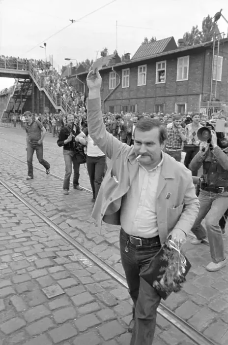 Framed Print : Lech Walesa With Traveling Papers Framed Print : Lech Walesa With Traveling Papers