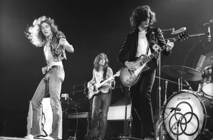 Framed Print : Led Zeppelin At The Forum Framed Print : Led Zeppelin At The Forum