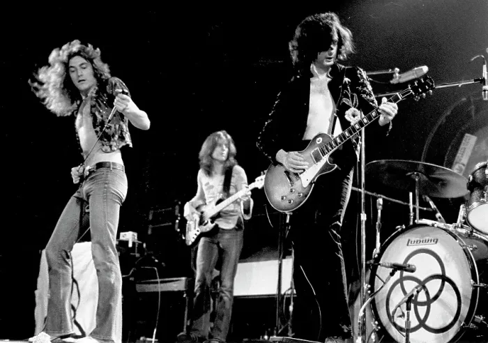 Framed Print : Led Zeppelin At The Forum Framed Print : Led Zeppelin At The Forum