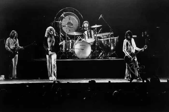 Framed Print : Led Zeppelin Performing Framed Print : Led Zeppelin Performing